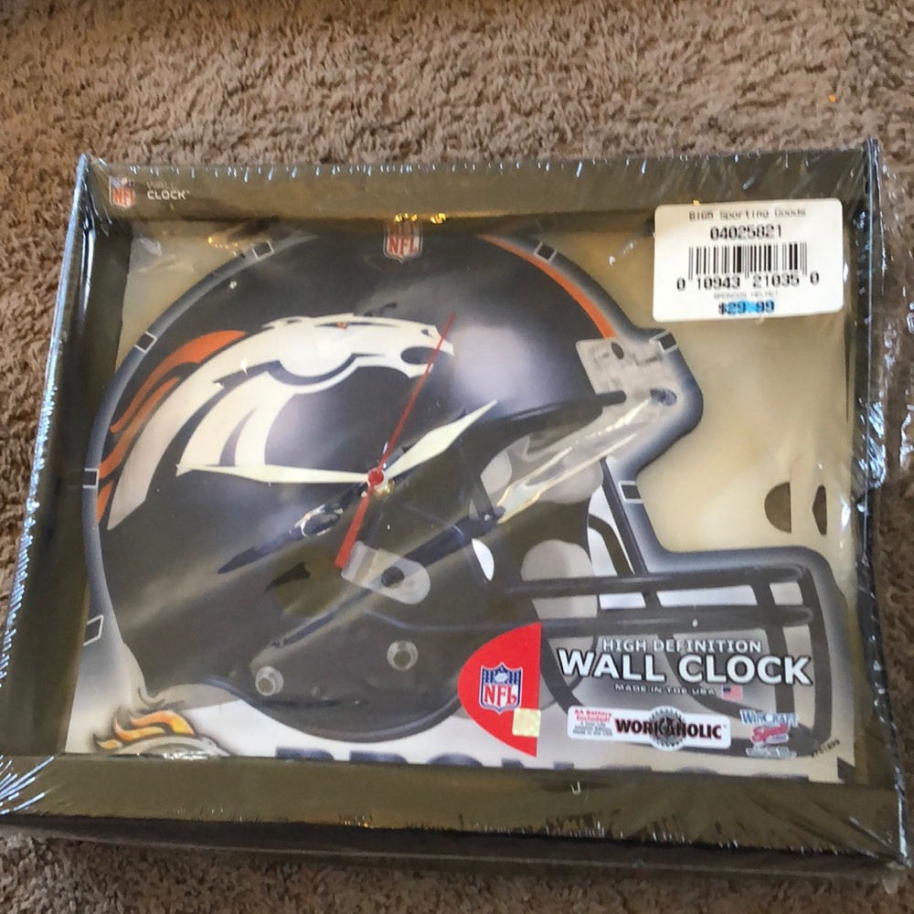 Denver Broncos Wall Clock new in package